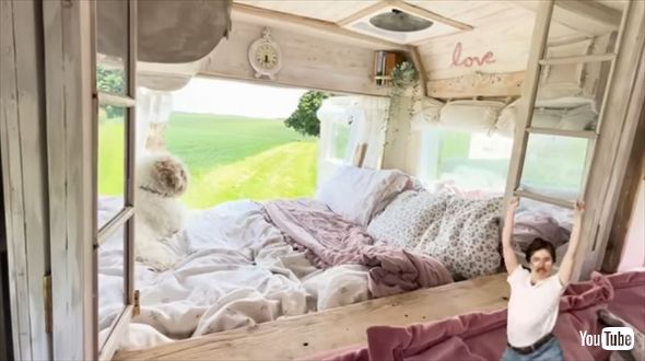 ゆめかわに改造したシャトルバスのルームツアー