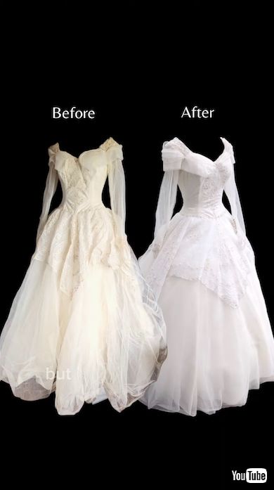 ウェディングドレスの修復