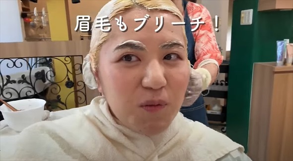 日本の美容室でスウェーデン人夫と大変身ビフォアフ