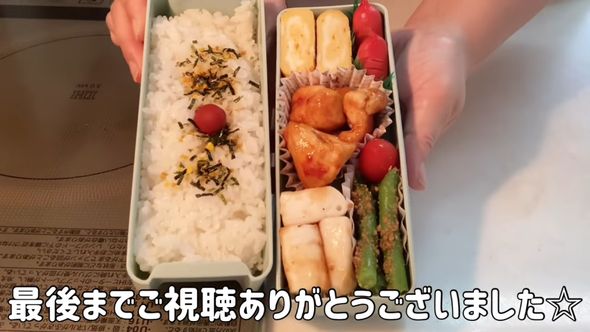 パズルのようにおかずを詰め込んだ娘のお弁当