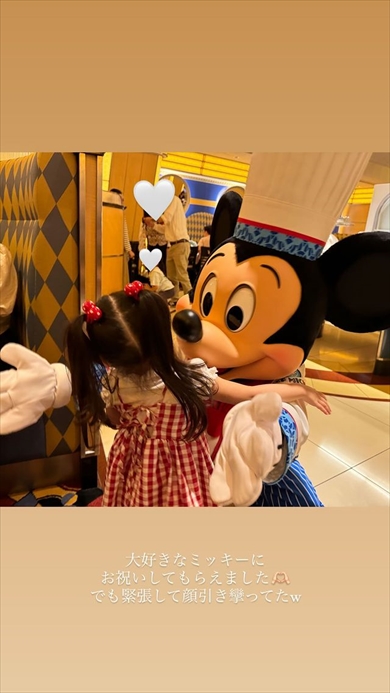 3歳の誕生日を迎えた板野友美の娘