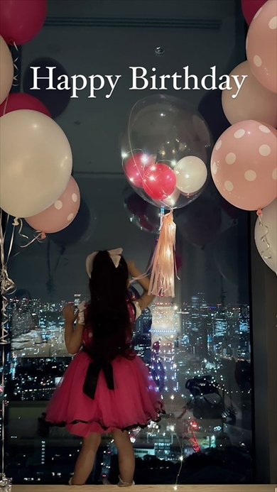3歳の誕生日を迎えた板野友美の娘