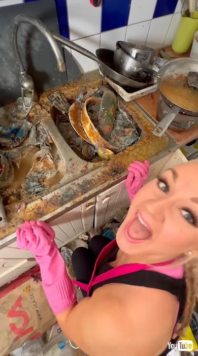 女王のシンク掃除