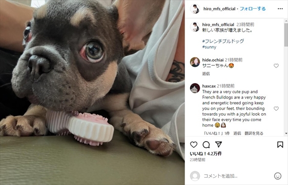 「MY FIRST STORY」Hiroと山本舞香の新しい家族