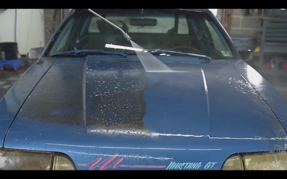 洗車 アメ車 マスタング