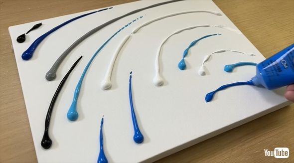 ヘアコームで絵を描くテクニック