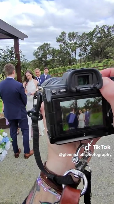 結婚式の写真