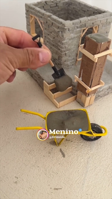 小屋　ミニチュア　メイキング