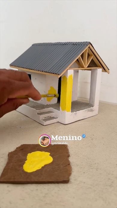 小屋　ミニチュア　メイキング