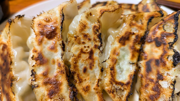 パンダ 餃子 奇跡 焼き色 模様