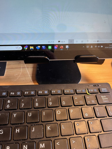 幼虫がいるキーボード