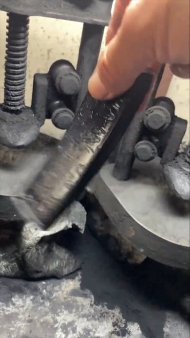 書道の墨の製造工程