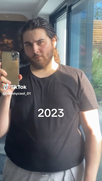 ケガを治療している間に太ってしまった男性