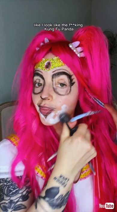 ちびうさ風の変なメイク