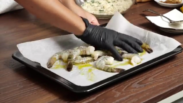 揚げないエビフライ