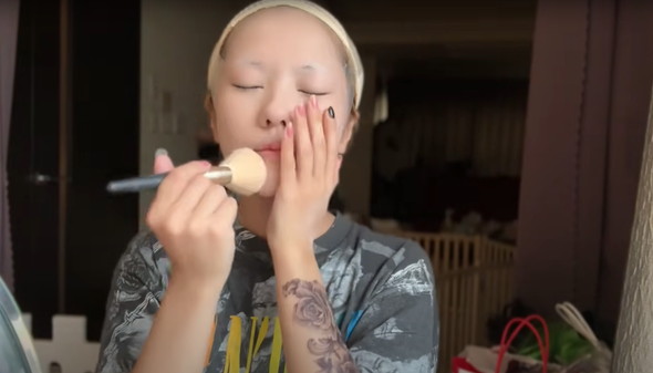 葛葉のコスプレメイク