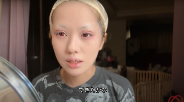 葛葉のコスプレメイク