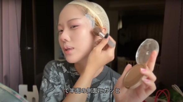 葛葉のコスプレメイク