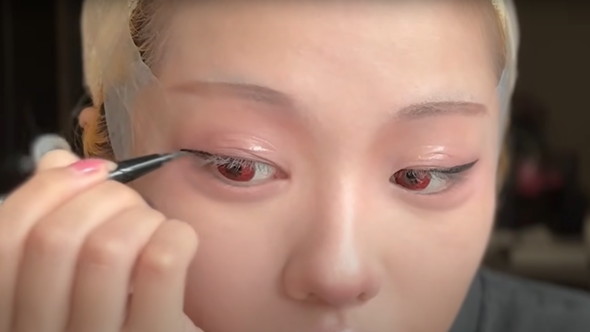 葛葉のコスプレメイク