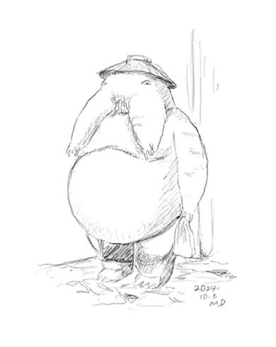 ジブリパークで描いた絵