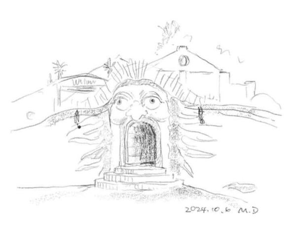 ジブリパークで描いた絵