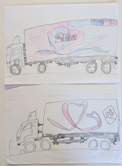 芸術一家の息子が描いた絵