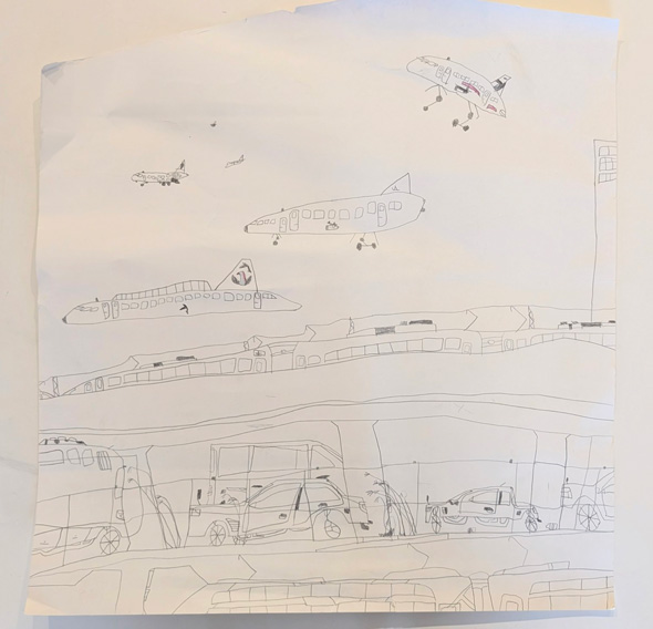 芸術一家の息子が描いた絵