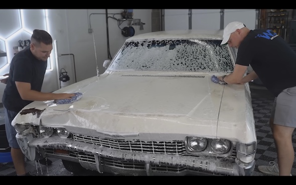 洗車 クルマ シボレー ステーションワゴン