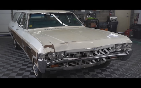 洗車 クルマ シボレー ステーションワゴン