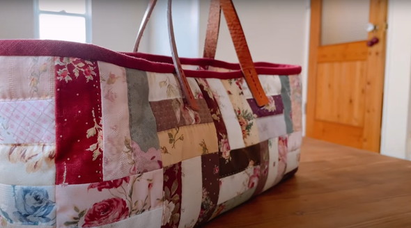 ハギレでバッグを制作