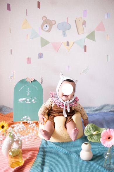 おうちスタジオでハーフバースデー