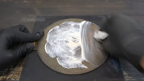 江戸時代の柄鏡をピカピカに磨いてみた