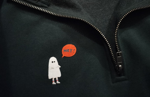 ユザワヤの刺しゅうリボンでパーカアレンジ