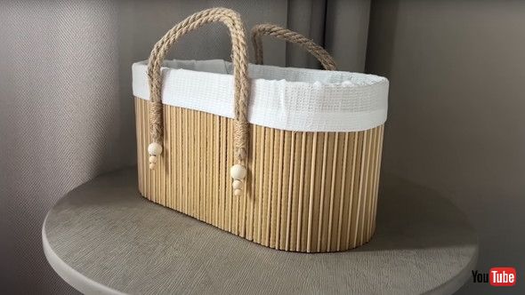 バスマットがカゴバッグに