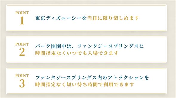 1デーパスポート：ファンタジースプリングス・マジック