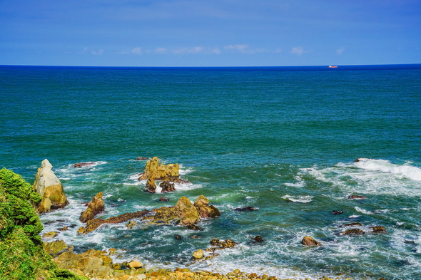 東映のオープニング「荒磯に波」の再現