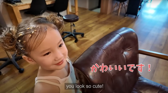 娘の着物姿を初めて見たアメリカ人パパ