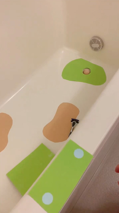 ホールインしたボール