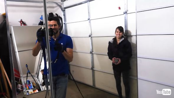 全面鏡の部屋を作ってみる