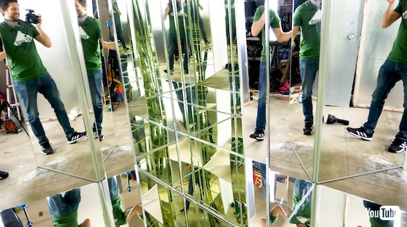 全面鏡の部屋を作ってみる