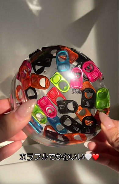 カラフルな小物置きが出来上がりました