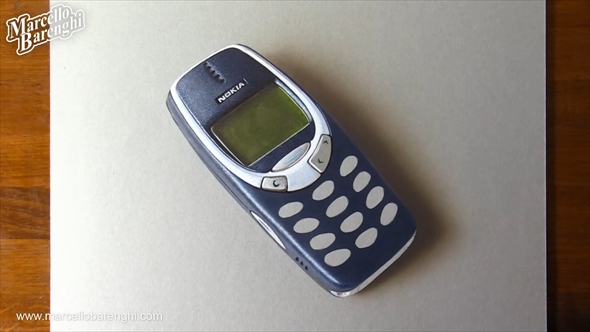 超絶リアルな携帯電話の絵の描き方