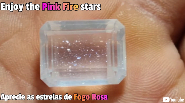 ピンクのラメを持つ宝石へと生まれ変わる