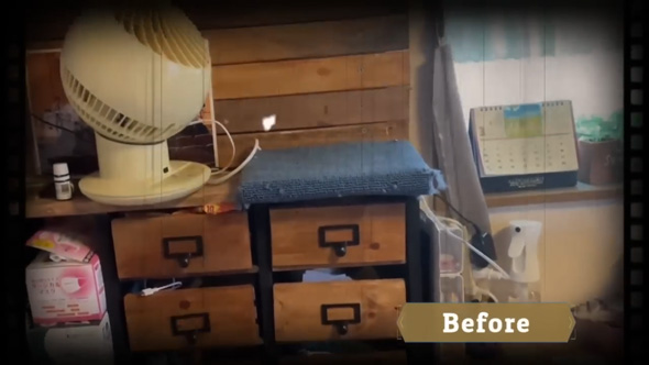 シンママ 3カ月間 築古 賃貸 リビング 大改造 DIY メイキング 収納 アイデア