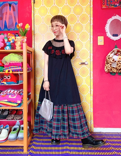 7年前のしまむら商品をレトロかわいくコーデ