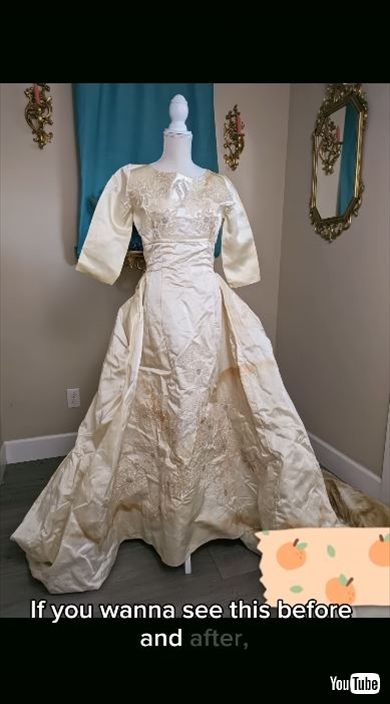 ウエディングドレスのクリーニング