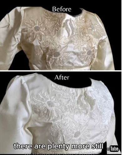 ウエディングドレスのクリーニング