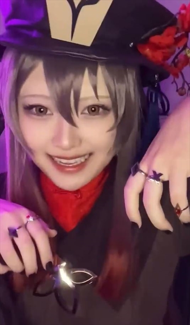 原神胡桃のコスプレビフォーアフター