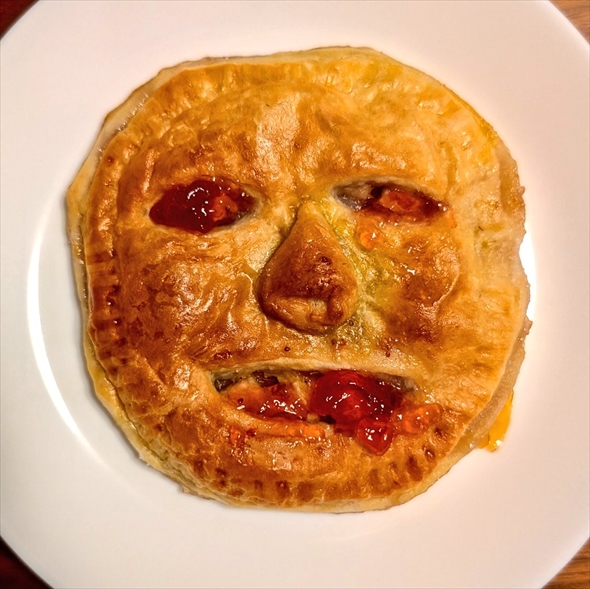 ハロウィンのアップルパイが怖い