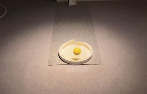 ボールがゴール地点に着く